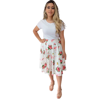 Saia Infantil Godê Rodada Estampada