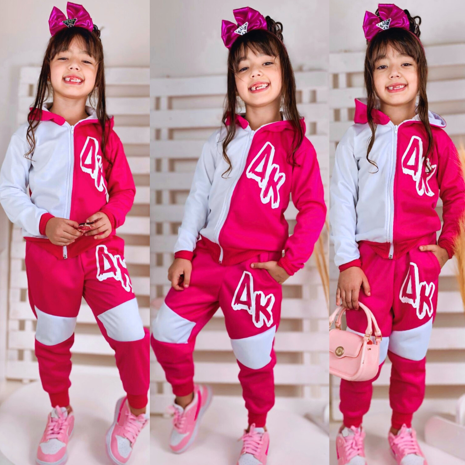 Casaco Moletom Moletom Feminino 12 Anos Conjunto Infantil Feminino