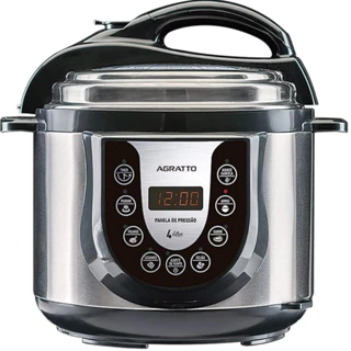 Panela de Pressão Eletrica Digital 4L Inox