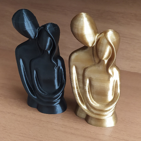 ESTATUETA ABRAÇO NAMORADOS/DIA DOS NAMORADOS/CASAL/TOP/LUXO/DECORAÇÃO ELEGANTE/PRESENTE - KIT 2 PEÇAS