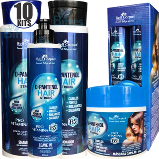 10 Kits Capilares D-pantenol Hair Strong Bell Corpus Nova Fórmula mais Poderosa