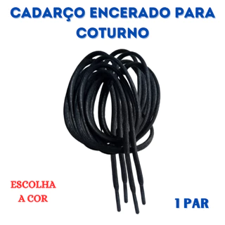 Cadarço de algodão encerado para coturno e bota - PR