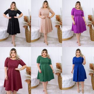 Vestido Godê Taty - Moda Evangélica Comportada
