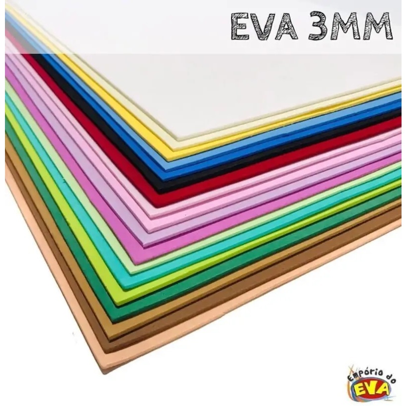 Eva 3mm - 5 folhas mesma cor | Shopee Brasil
