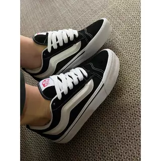 Vans KNU Promoção Especial Skool Tênis Casual Unissex Vintage Estiloso E Confortável Lançamento