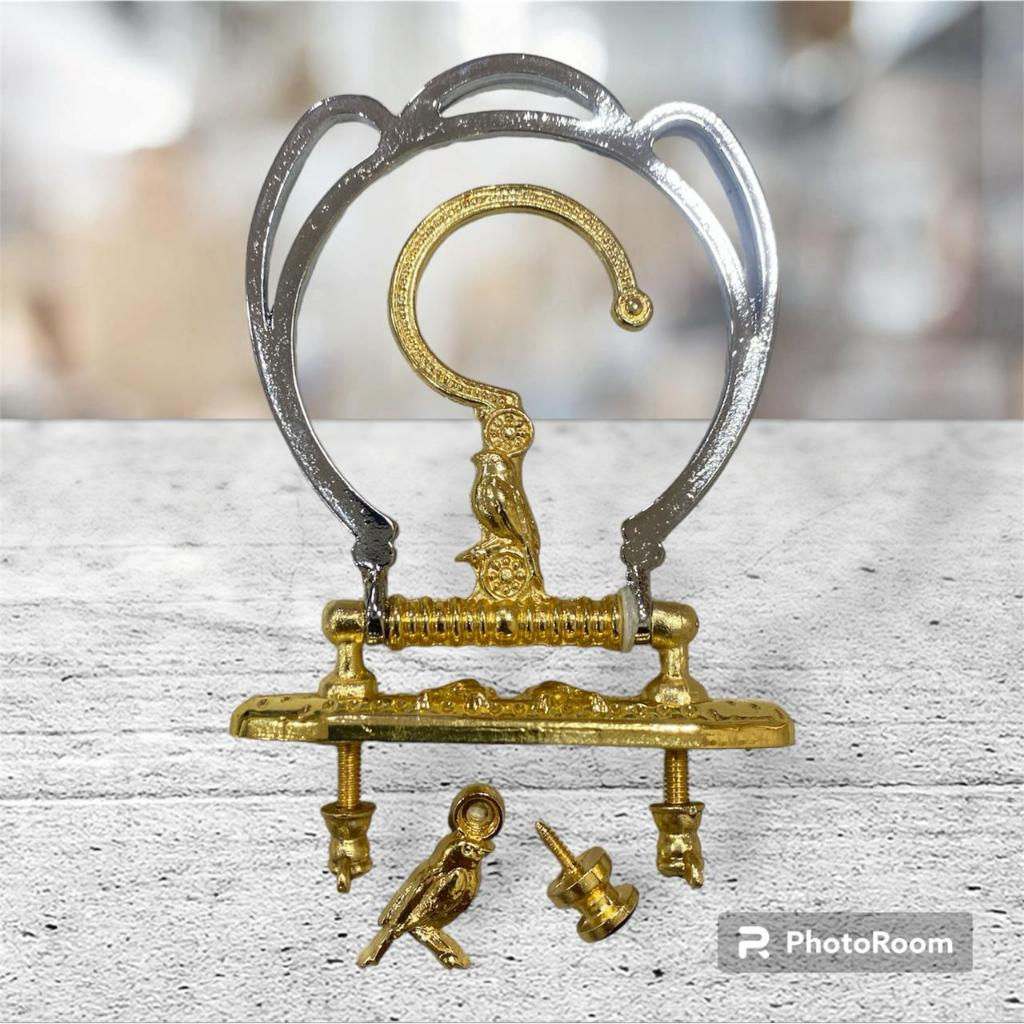 Kit Gancho Super Luxo Dourado e Prateado