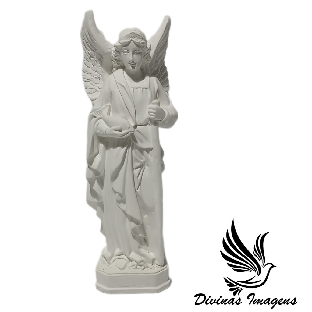 Imagem São Rafael Arcanjo 20cm Gesso Cru Retocado | Shopee Brasil