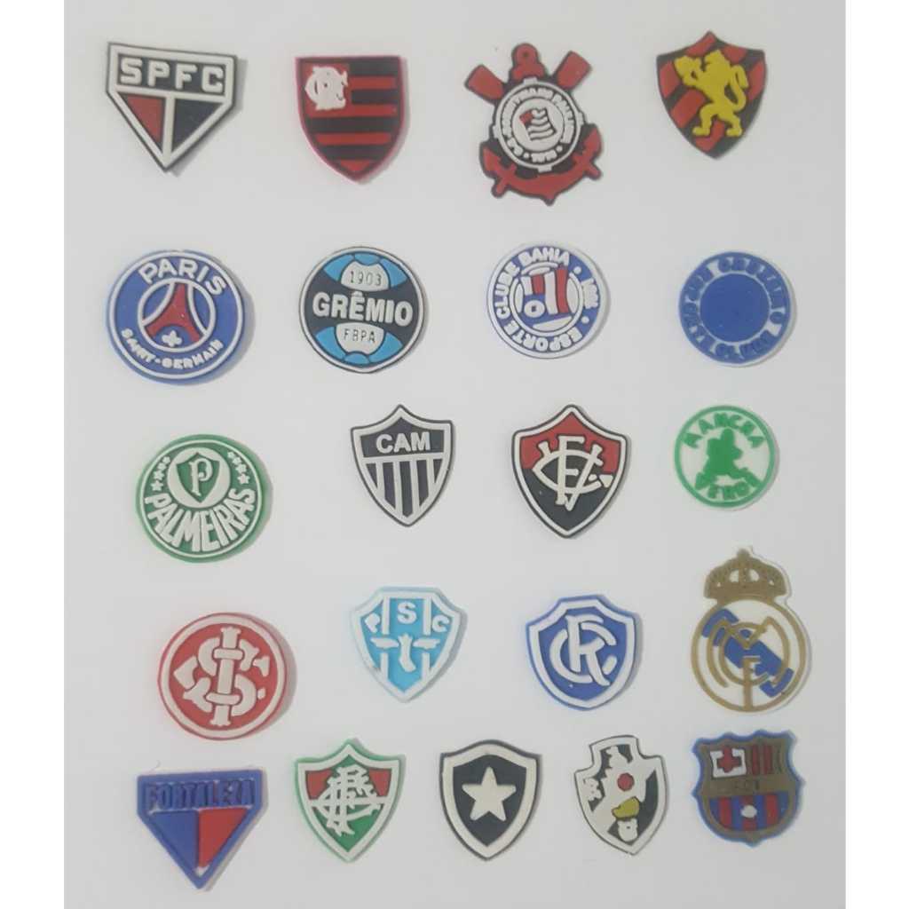 Mini Símbolos Times Emborrachado pacotes com 100 unidades. | Shopee Brasil