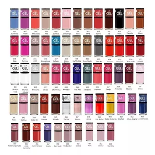 Bella Brazil - Kit 30 Esmaltes Efeito Gel Seca Sem Cabine - Cores sortidas