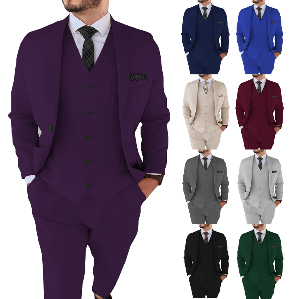 Terno Slim Masculino Roxo - Super Promoção | Shopee Brasil
