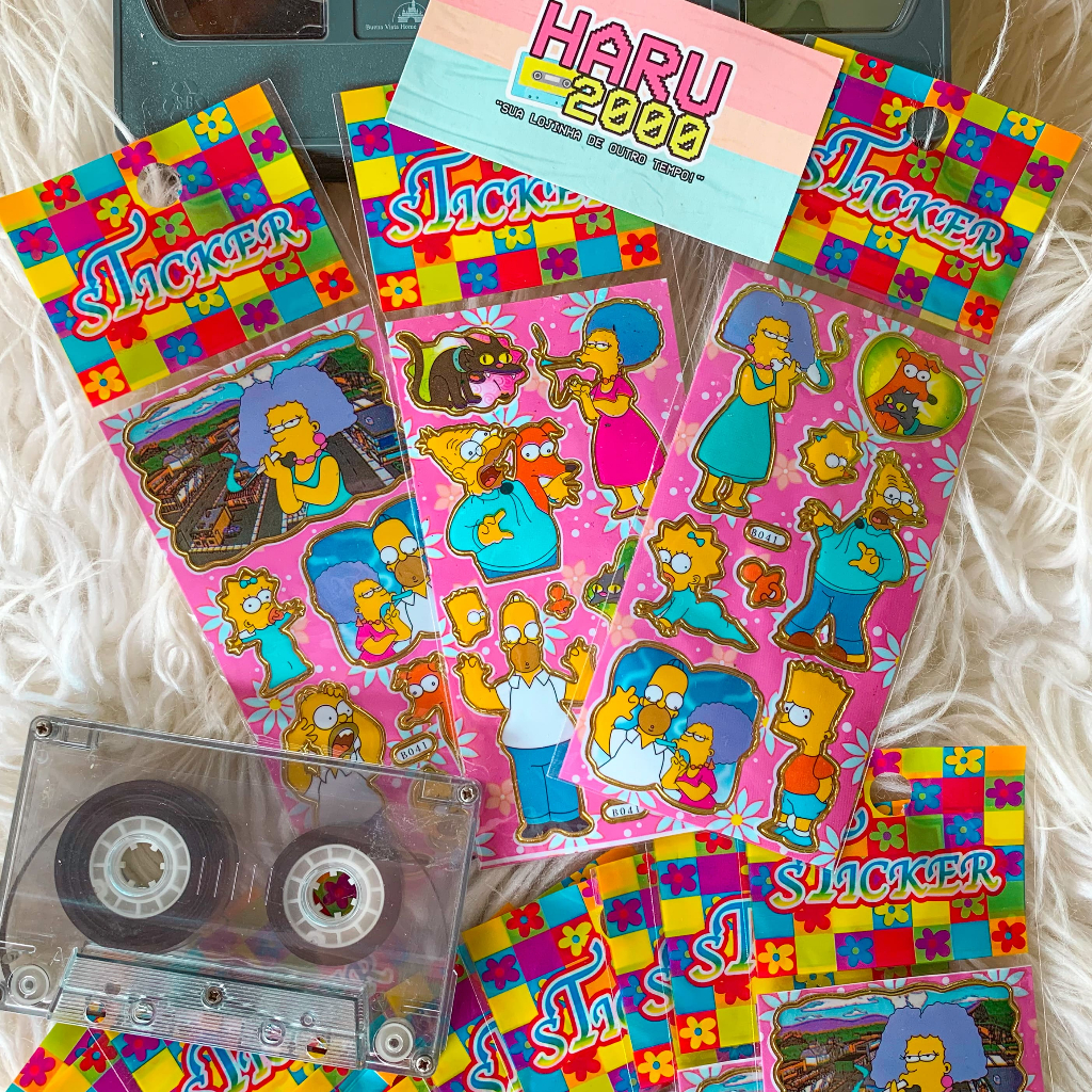 Os Simpsons - KIT 10 Adesivos, Stickers (Antigos - Retrô) | Shopee