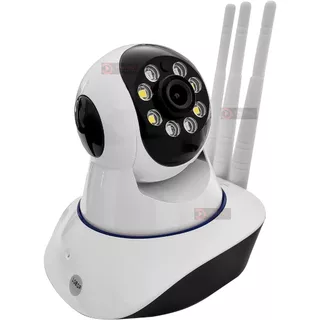 Câmera Ip 3 Antenas Wireless 3ª Geração Wifi C/ Visão Noturna