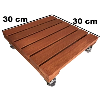 Suporte Para Vaso De Planta Quadrado Rodinhas Silicone 30 x 30 Cm