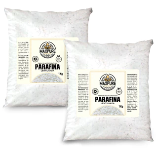 Kit Parafina Lentilhada 2kg Para fazer Velas Casamentos Aniversario Multiuso