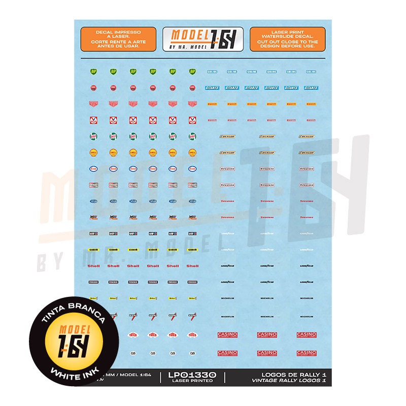 Decalque Logos de Rally - Model 1:64 LP01330 | Shopee Brasil