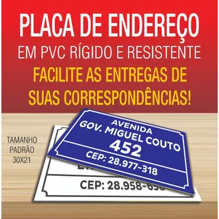 PLACA DE ENDEREÇO PERSONALIZADA - IDENTIFICAÇÃO CASA - NÚMERO DE CASA