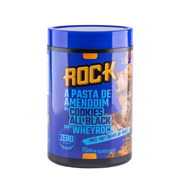 Pasta De Amendoim Rock Peanut Com Whey Protein 1kg - Zero Açúcar - ROCK ...