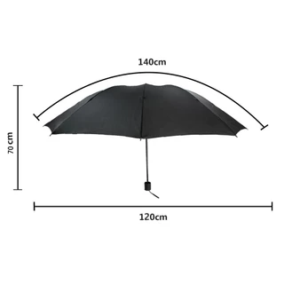 Sombrinha Guarda Chuva 10 Varetas Masculina Feminina Grande Dobrável Preto