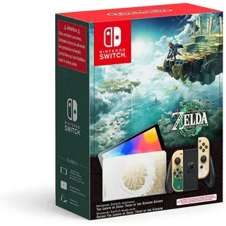 NINTENDO SWITCH OLED - ZELDA TEARS OF THE KINGDOM - LEIA DESCRICAO - NOVO - ORIGINAL - LACRADO