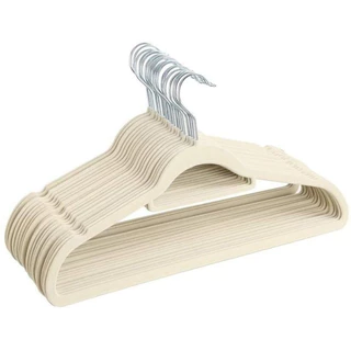 Kit cabides aveludado 30 unidades antideslizante ultra fino slim para roupas veludo