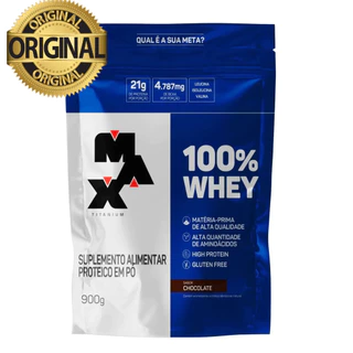 Refil 100% Whey Protein Max Titanium 900g