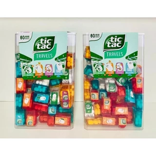 TIC TAC TRAVELS cx gigante com 60 mini caixinhas