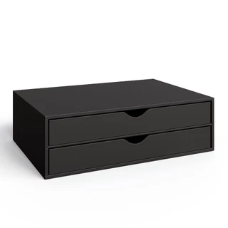 Suporte Para Monitor Organizador Porta Folhas A4 2 Gavetas Mdf Pintado Slim Envio Já