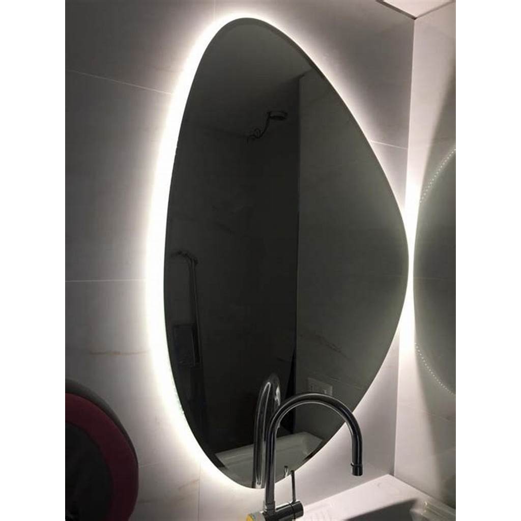 Espelho Orgânico Decorativo Moderno Com Led Branco Frio E Quente 70x60 ...