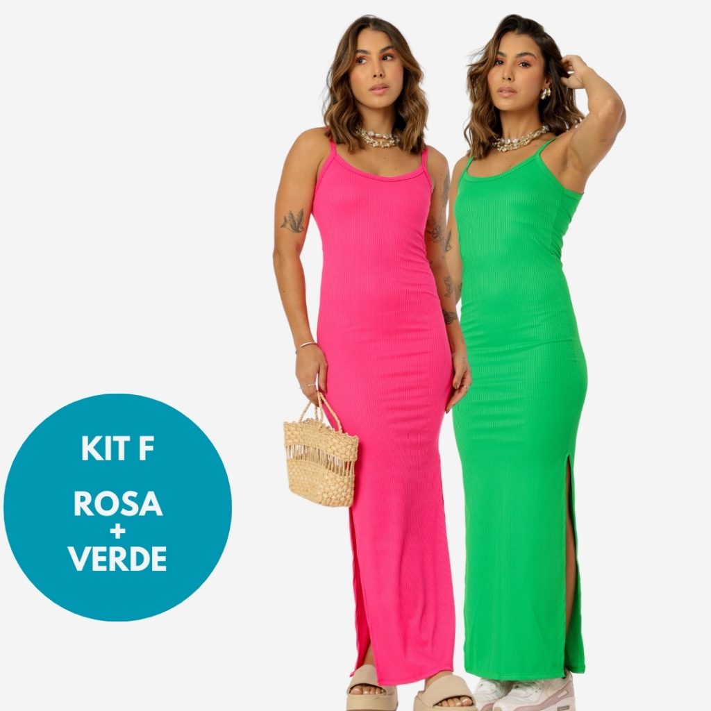 kit-2-vestido-canelado-longo-com-fenda-lateral-de-alcinha-varias-cores