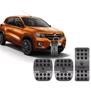Pedaleira Aço Inox Premium P/ Renault Kwid Manual