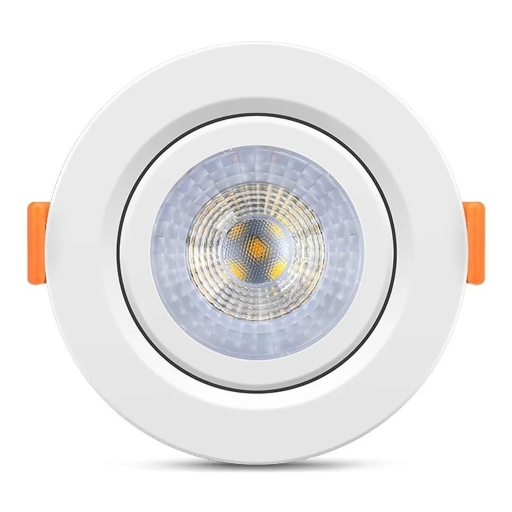 Spot LED Embutir 3w 5w 7w Quadrado Redondo Branco Frio Quente A Prova Dágua Gesso Alta Resistência