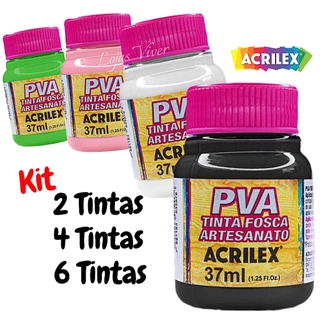 Tinta PVA Fosca Artesanato 37ml - Acrilex (Parte 1)