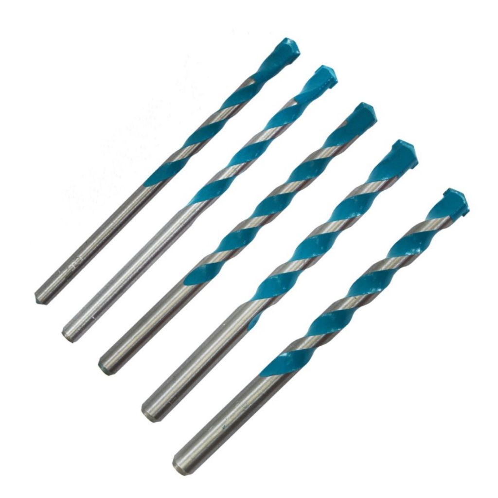 Kit 5 Brocas Furadeira Fura Tudo Diamantada Super Drill Multimaterial Tnt