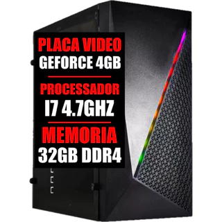 Pc Gamer I7 9 Geração / Placa Video Geforce 4gb / 32gb Ddr4 / Ssd 480gb