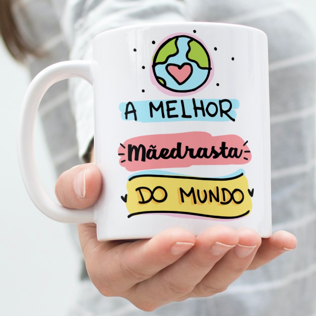 Caneca Porcelana para MADRASTA [est.1] mãedrasta Dia Das Mães ZLprint |  Shopee Brasil