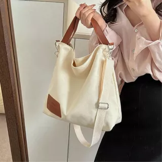 Bolsa Lona Feminina Estilosa Grande Espacosa Resistente Linda