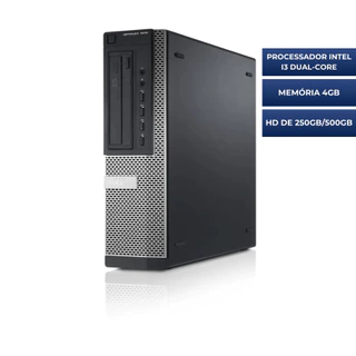 Computador Dell Optiplex 7010 Processador i3 Memória 4GB HD de 250/500GB com Leitor de CD/DVD