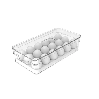 Organizador de Ovos Com Tampa Clear Fresh 18 Unidades