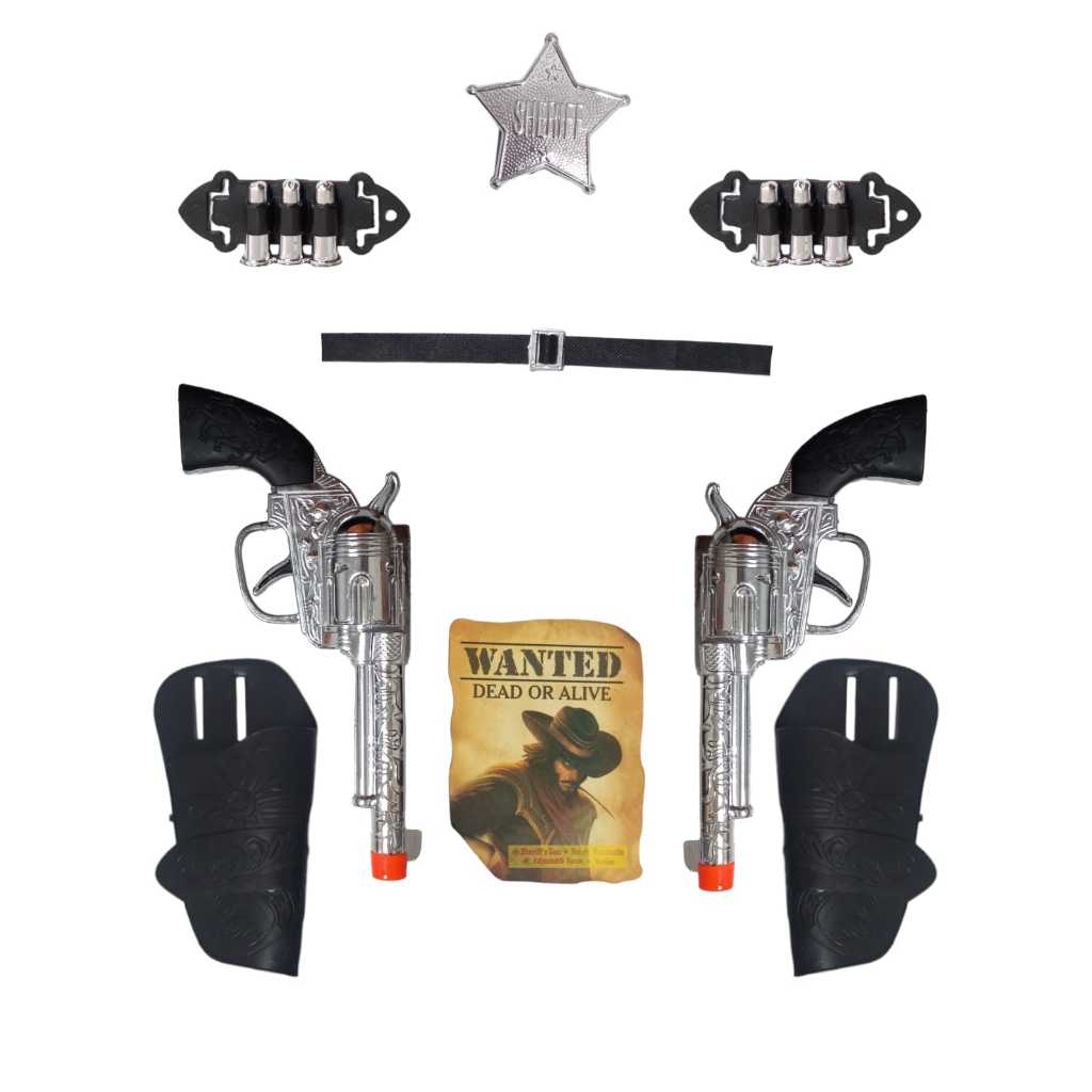 Kit Cowboy Infantil Acessórios C/9 Peças