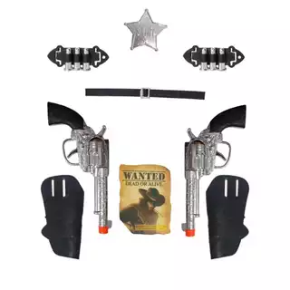 Kit Cowboy Infantil Acessórios C/9 Peças