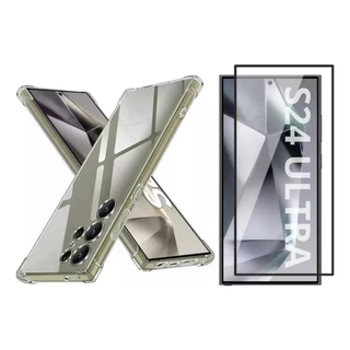 Capa Capinha Case + Película Cerâmica 3D para Samsug Galaxy S24 Ultra 6.8"