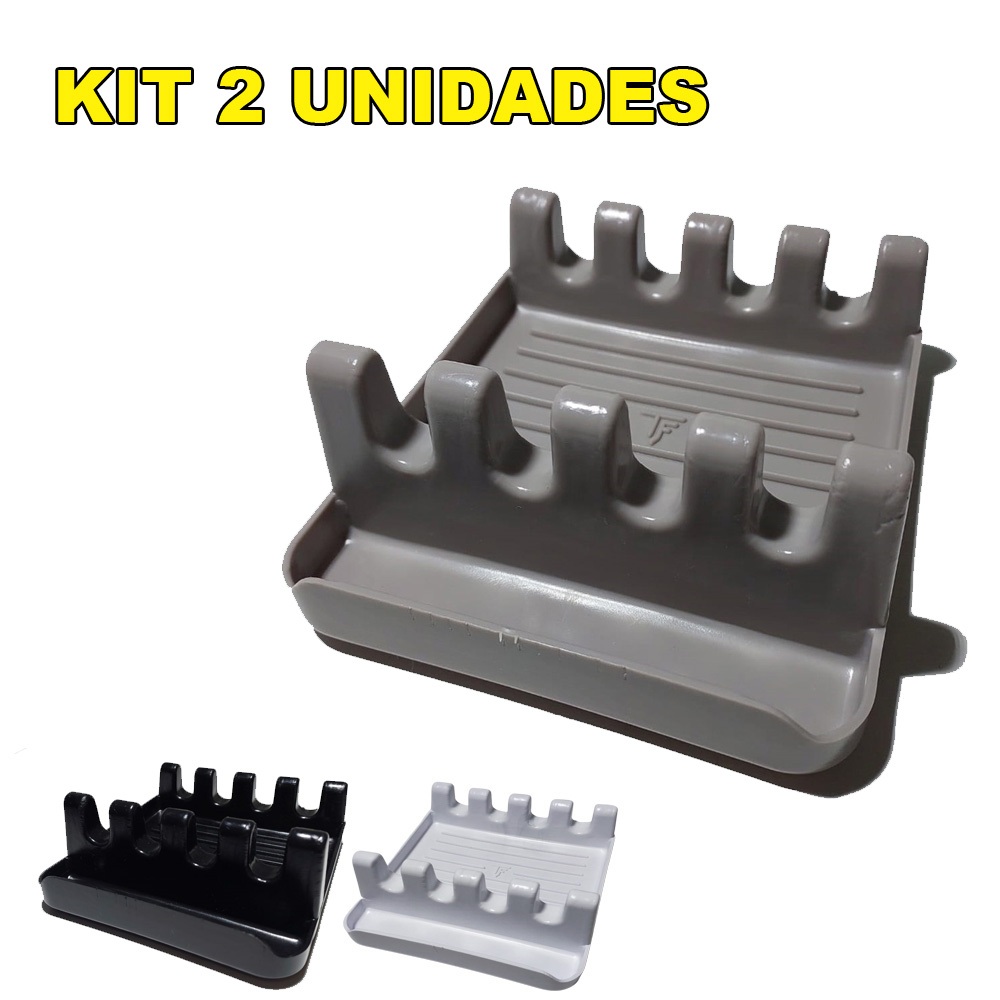 Kit 2 Suporte Para Espátula Colher Tampa de Panelas e Utensilios