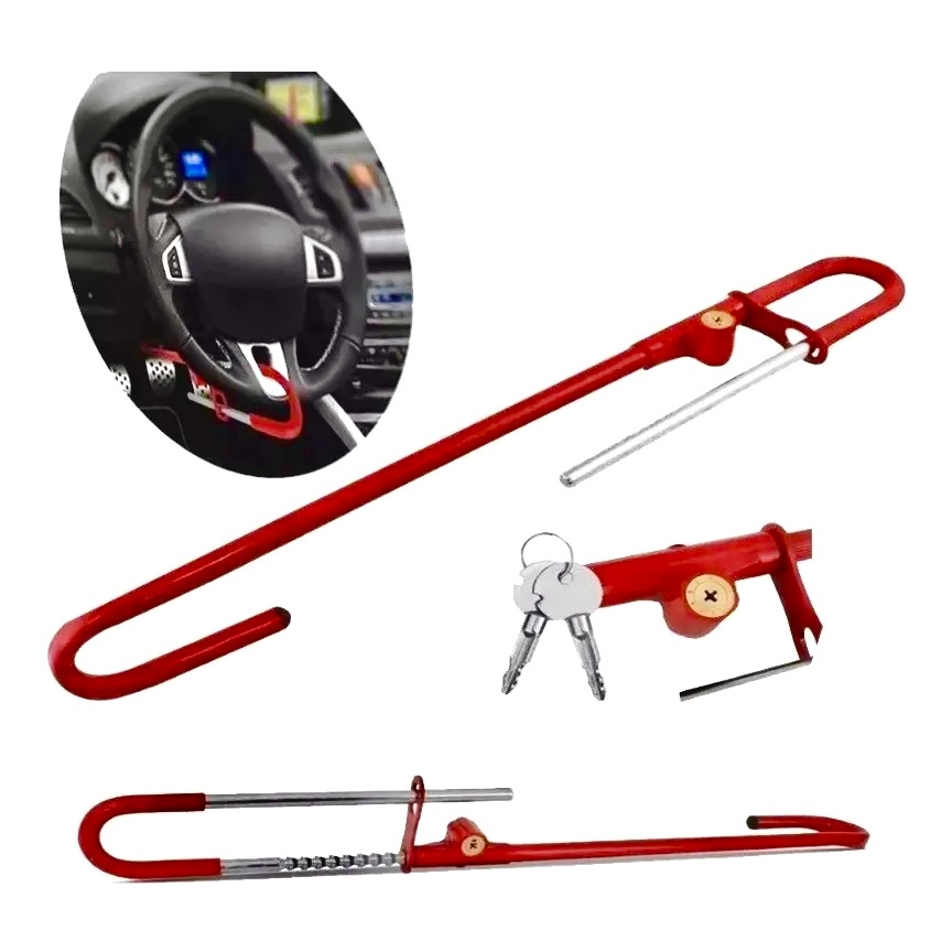 Trava Pedal e Volante com Algema e Chave Tetra Universal Carneiro ...