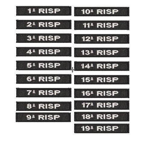 TARJETA MILITAR BORDADA-NOME/RISP | Shopee Brasil