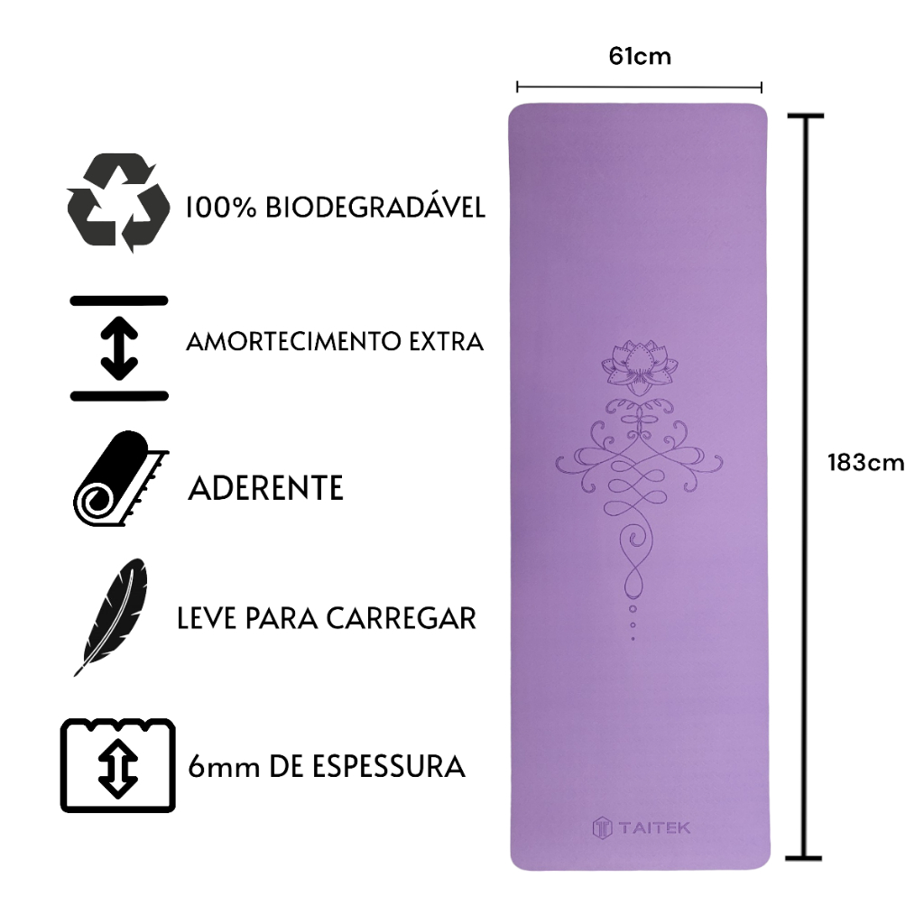 Yogibato Yoga Mat Kurk & Natuurlijk Rubber - anti-slip en niet giftig - mat voor gymnastiek Yoga