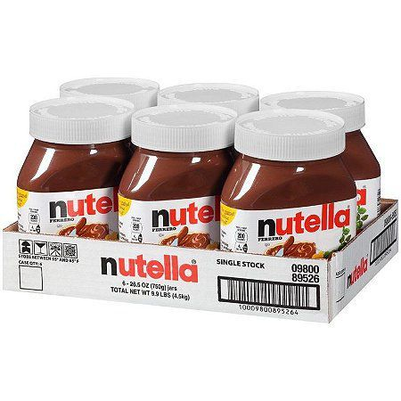 KIT COM 6 UNIDADES DE NUTELLA CONTÉM 650G CADA | Shopee Brasil