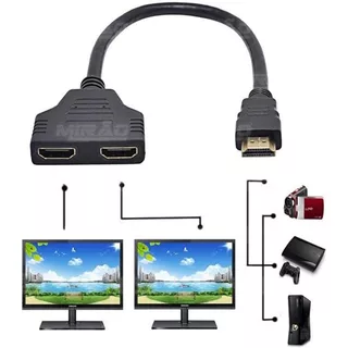 Cabo Divisor Duplicador Y HDMI Macho X 2 HDMI Femea (1.4V) 0,3M XT-2010