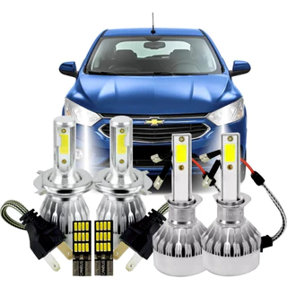 Kit Lâmpadas Super Led 6500K Onix Prisma Spin 2013 2014 2015 2016 2017 2018 2019 Cobalt 2011 2012 2013 2014 2015 2016