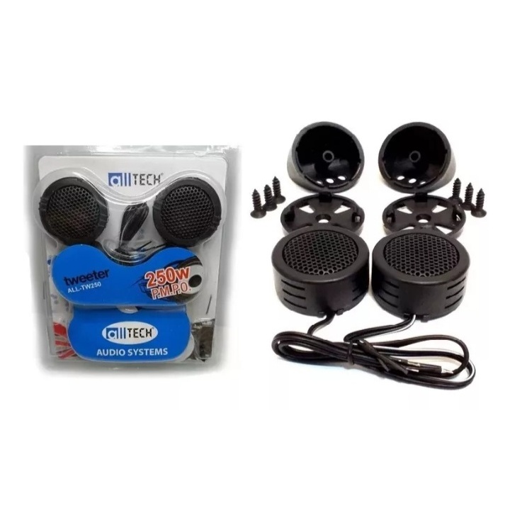 Par Mini Tweeter Alltech All-tw 250w 80w Rms Som Automotivo - Escorrega ...