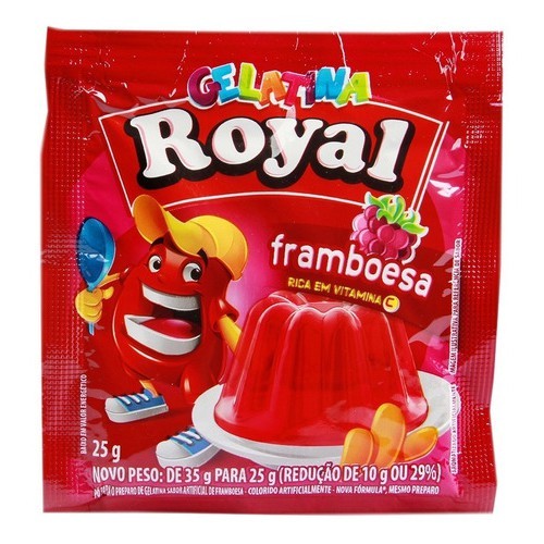 Kit 10 Gelatina De Framboesa Royal 25g
